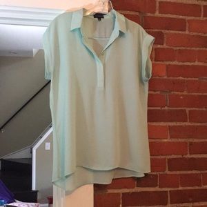 Limited light teal medium blouse